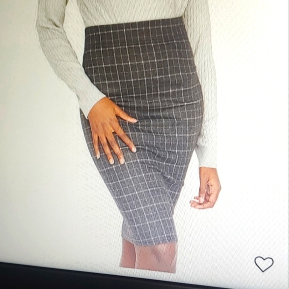 nwt plaid pencil skirt - Picture 2 of 4